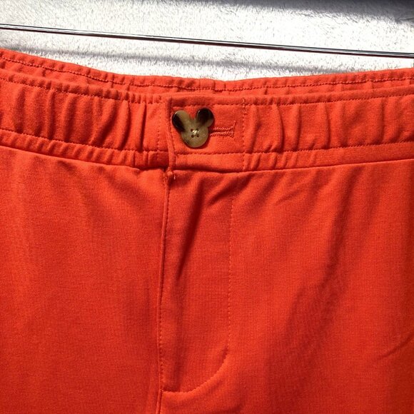 Disney Parks Wide Leg Minnie Mouse Lounge Pants Womens 3X Red Orange Patch Comfy - Picture 8 of 16